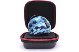 PILPOC theFube Fidget Cube - Fidget Toys Deluxe, Anti Stress Adultes et Enfants - Étui de Protection Premium, Cube Anti Stress, Jouet Anti Stress Contre l'Anxiété, TDAH, TOC, Autisme (Camouflage Bleu)