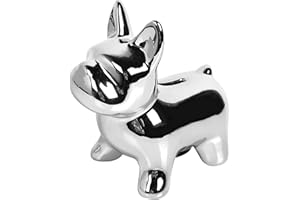 GOPIGITO Huchas Originales para Niños Adultos, Infantil Hucha Cerdito, Personalizada Boda Hucha Grande, Cajero para Ahorrar, Originales Regalos para Parejas, Festivales, Alcancias para Adultos (Plata)