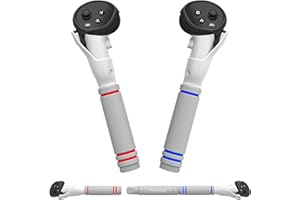 Maecker Bras Longs Contrôleurs pour Quest 3S pour Quest 3 Gorilla Tag VR, Poignées Compatibles avec les pour Quest 3S/3 Accessoires, Étendez Votre Portée, Compatible avec Beat Saber et Plus Encore