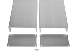 VOBOR Aluminum Box Cooling Case, 55x106x160mm Electronic Project Sand Silver Case with Aluminum Alloy Electronic Case, Enclosure Electronic DIY Circuit Board Project Bending/Flat Plate