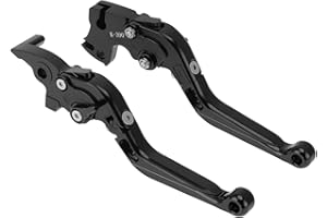 Partuto Motorcycle Short Brake Clutch Levers for KTM RC125 RC200 RC390 Motorbike Handlebar Brake Lever for KTM for DUKE 125 for DUKE 200 for DUKE 390 Adjustable Aluminum Alloy Black