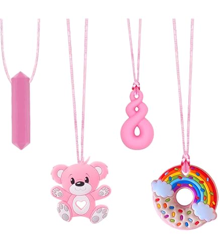 Collana Massaggiagengive Sensoriale Da Masticare Per Bambini Autismo - 5