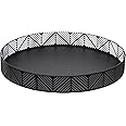 SECRET DE GOURMET Bandeja tipo cesta 30 x 4,5 cm, metal, Negro