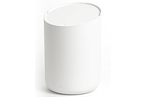 Kazai.® Mały Kosz na Śmieci 'Tove' - Ekskluzywny Miniaturowy Kosz Projektowy z Berlina | Do Łazienki, Kuchni i Biurka | Pojemność 1,5L, Antypoślizgowy, Wewnętrzny Kosz | Biały