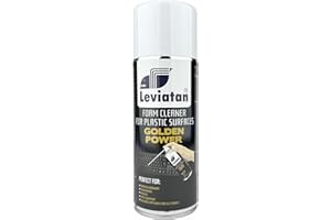 LEVIATAN GOLDEN POWER Mousse Nettoyant pour Plastique 400 ml - Nettoyant pour Ordinateur Portable, Tablette, Smartphones - Nettoyer les Surfaces en Plastique - A une Action Bactéricide