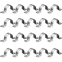 YoiYee U-förmige Rohrschellen 16 Mm – 304 Edelstahl, 2-Loch, 10 Stück