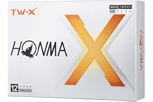 Honma New TW-X 2024 Lot de 12 balles de golf unisexes Blanc