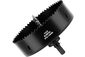 Flintronic Hålsåg 150 mm, hålsåg, snabbstål HSS M42 hålfräs-set, 1 borr, 1 mekanisk fjäder, 1 vevstak, hålsåg för aluminium