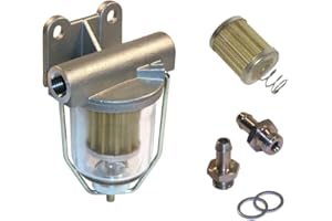 BIOPOEL Kraftstoff Vorfilterset mit Schauglas, Ersatzfilter und Anschlussverschraubung 10 mm- PI8617/AT10