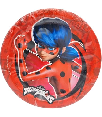 MIRACULOUS LADYBUG - 8 sacchetti di carta per feste a tema e compleanni