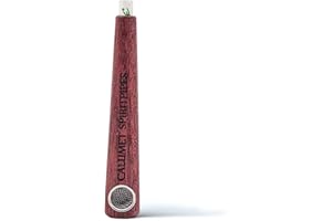 SPIRITPIPES BY CALUMET EST 2015 Calumet OnePiece Holzpfeife in Amaranth – gravierte Tabakpfeife mit austauschbarem 6 mm Aktivkohlefilter & Topfsieb – gefertigt als reines Naturprodukt – inklusive Reparaturservice – Made in Germany