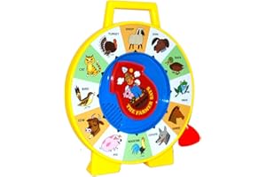 Fisher Price Classics | See 'n Say Farmer Says | Educational and Interactive Toy, Sounds and Learning Games, Retro-Style Packaging, Suitable for Boys and Girls Ages 18 Months+ | Basic Fun 2070