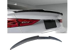 XENITE Aileron Arrière Voiture pour Audi A4 Sedan B8 B7 B6 B5 8D 8E2 8EC 8K, Becquet Aileron Lame de Coffre Accessoire Voiture Tuning,Carbon Fiber Look
