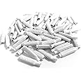 Low Volgate Dry B Connectors -Wire Splices for Telephone Alarm Wire Crimp Beanies Splice,White 100pcs