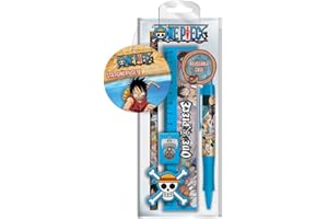 PYRAMID INTERNATIONAL Pyramid Set di 5 Pezzi di cancelleria con Penna, Matita, Righello, temperamatite e Gomma, Set di cancelleria per Ragazze, Ragazzi, Uomini e Donne, Prodotto Ufficiale