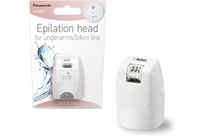 Panasonic ES-2D03 nasadka do depilacji pach i okolic bikini do depilatora z serii EL (podwójnym dyskiem, do użytku na mokro lub sucho), biała