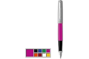 Parker Jotter Originals Pióro wieczne, klasyczne magenta, średnia stalówka, niebieski i czarny atrament