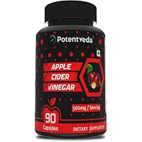 Potentveda Apple Cider Vinegar 500mg Extract 90 Capsules Supplement for Men & Women (1)