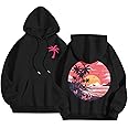 Pink Puff Graphic Hoodies for Teen Girls Kids Womens Cute Letter Print Casual Preppy Sweatshirts Oversized Long Sleeve Y2K Streetwear Tops Pullover