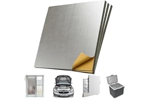 OPTIMER SYSTEM Aislamiento termico y acústico autoadhesivoI Para TODO TIPO de USOSI vehículos,ventanas,radiadores,pared,techoI Evita ruido, frio, calor, vibración I Hecho de AluminioI10mm de Grosor I100cmX50cm