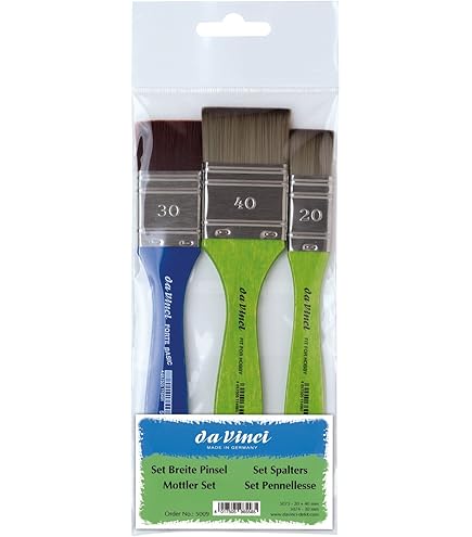 DA VINCI Serie 5247 Agua Color Pinceles, Cerdas, Azul/Blanco/Negro, 30