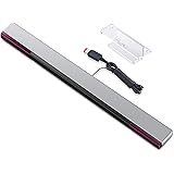 Wii Sensor Bar, CAVN Replacement Wired Infrared Ray Sensor Bar Compatible with Nintendo Wii and Wii U Console, includes clear