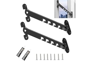 DRAGONX2 2 Set Finestra Limitatore Sicurezza Limitatore Apertura Finestra Ferma Finestre Antivento Manopole Ribaltabili Per Finestre Serratura Per Finestra Con 4 Viti Per La Regolazione Della Finestra