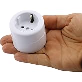 Badem10 Single Group Socket Surface Mounted Plug Socket Round Ground Electrical Group Socket