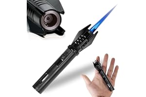 GIRIAITUS Accendini Accendino Accendigas Regali Uomo Donna Accessori Campeggio Utili per Candele Leggere Stufe a Gas Barbecue da Campeggio, Fiamma Blu, 13CM