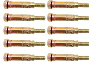 Tradeals M10 (10 Piece) Expansion Bolts Rawl Plugs Concrete Ground Anchor Bolts Ideal for Construction Automotive & DIY Precision Fully Threaded Secure Hold Concrete Machinery & Furniture M10 x 90mm