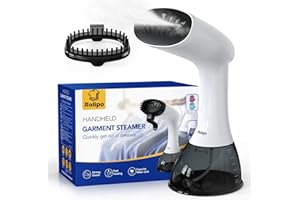 Rolipo Ferro Stiratore Verticale per Abiti, Stiratore a Vapore Portatile da 30g/min, Serbatoio da 400ml, Piastra di Terza Generazione, per Casa, Ufficio e Viaggio