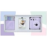 Instax mini 12 Lila Fotoğraf Makinesi 10'lu Film ve Mandal Bundle Box