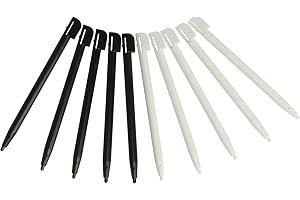 vhbw 10 x pennor kompatibel med Nintendo DSi, DSi XL, 2DS, DS Lite konsol - längd 8,8 cm, svart