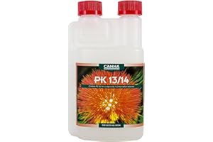 GROWMANIA.ES GROWMANIA Fertilizante PK 13-14 de Canna 1 L | Abono para Cultivos y Plantas Etapa de Floración Avanzada | Cogollos de Gran Tamaño