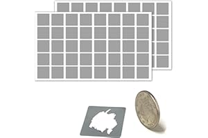 SCRATCHSTIX 400 Piezas - Pegatinas Rasca y Gana, Scratch Sticker - 20 x 20 mm, Gris