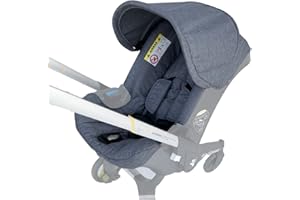 BROGTORL Wickelsitz-Set, Baldachin-Sonnenschutz, kompatibel mit Doona-Kinderwagen (grau)