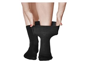 vitsocks Damen Diabetikersocken extra weit ohne Gummi (3x PACK) geschwollene Füße Beine