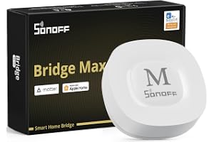 SONOFF Bridge Max Smart-Home-Brücke (Bridge-M) | Matter Bridge & Zigbee Gateway för Apple Home, Alexa, Google Home och Home Assistant, RJ45 Ethernet och WLAN, lokal kontroll