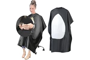 URAQT Capas para Peluqueria, Capa de Barbero Profesional, Capas de Corte Peluqueria Impermeable de Cuerpo Entero para Peinado, Cortes y Colores…