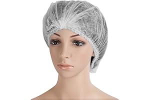 ‎WORK-INN WORK-INN Klipphauben 53 cm in Weiß | 100 Stück | Spinnvlies Einweghauben - luftdurchlässig & latexfrei | Ideal für Hygienebereiche - wie Medizin, Pharma, Lebensmittelbranche uvm.