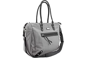 Vital Innovations GmbH Kalencom Handtasche Umhängetasche stilvolle Baby Wickeltasche mit Wickelauflage, Aufbewahrungsbeutel, Isoliertaschen und Halterung für Kinderwagen für Mama & Papa Paris