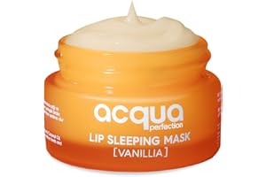 Acqua Perfection Lip Sleeping Mask – Vanilla | Overnight Hydrating Lip Treatment with Murumuru & Coconut Oil | Nourishing Moisture, Smooth & Plump Lips While You Sleep