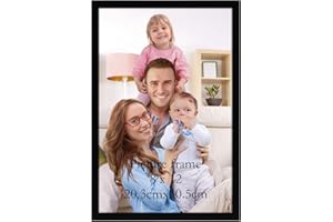 Giftgarden Cornice 20x30,Cornice Nera in PVC, Cornice da Parete o Tavolo, Decorazione per Casa,1 Pezzo