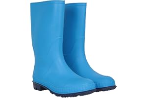 Mountain Warehouse Plain Kids Wellies - Waterproof, Soft Jersey Lined Wellington Boots, Gripped Sole, Boys & Girls - Spring Summer, Rain, School, Outdoors