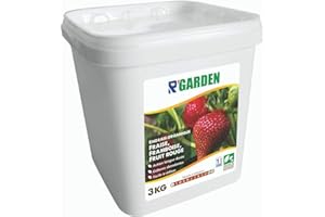 R'GARDEN R’Garden | Engrais Organique Fraise, Framboise et Fruit Rouge | Engrais Ecologique | Fertilisant Naturel | Nourrit en Profondeur | Facile d’Utilisation | 3KG