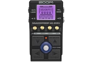 ZOOM MS-80IR+ MultiStomp Guitar Multi-Effects Pedal, Amp Modelling of famous Guitar Amplifiers, Preamp, Cabinets, Effects, Reverb, EQ, Noise Gate, Delay, Black