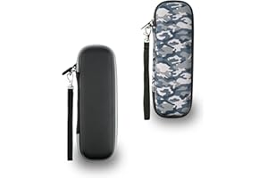 YoHyien 2 Pièces Etui Brosse a Dent Electrique pour Oral B IO/Oral B Pro/Philips Sonicare, Boite Brosse à Dent Électrique Portable, Étui de Voyage Rigide pour Rangement (Noir + Camouflage)