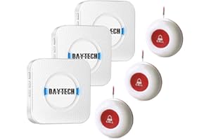 Daytech Notrufknopf-hausnotruf-für Senioren-notfallknopf Funktioniert ​pflegeruf Set Stecker Nach Europäischem Standard Für S