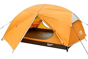 Bessport Tente 2-3 Personnes Tente de Camping Tente dôme étanche légère, ventilée Deux Portes Facile à Monter Tente de Camping 3-4 Saisons adaptée à la randonnée en Plein air et à l'alpinisme