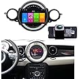 Car Radio Car Player GPS Navigation Carplay/Android 9 inch HD Touch Screen + Car License Plate Light Reverse Camera Replacement for BMW Mini Cooper Clubmann Coupe R55 R56 R57 R58 R59 R60 R61 2007-2014